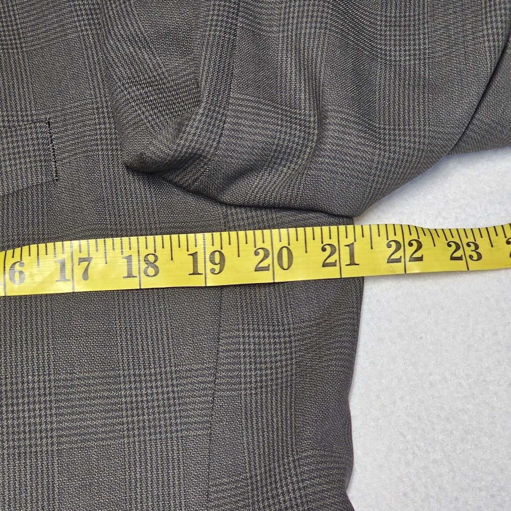 Burberrys Blazer Sport Coat Jacket Glen Check Wool Brown Black No Size Tag 42 - Picture 7 of 16